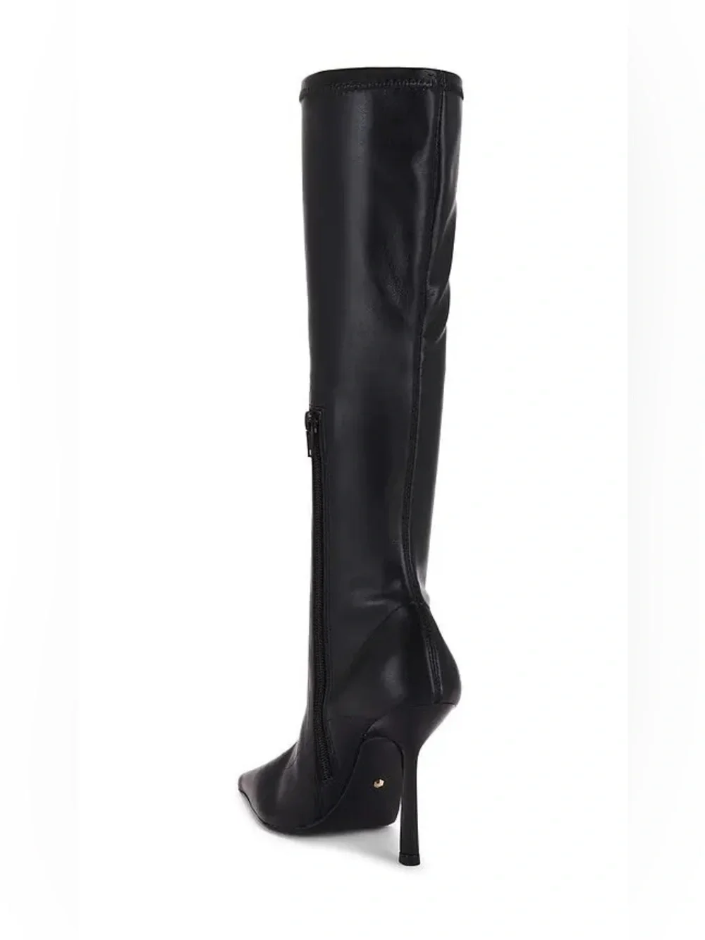 RAYE Alexandra Knee High Boots Women's Black Stiletto Pointed-Toe Boots